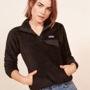 Patagonia Retool Snap-T Pullover Black Fleece XS